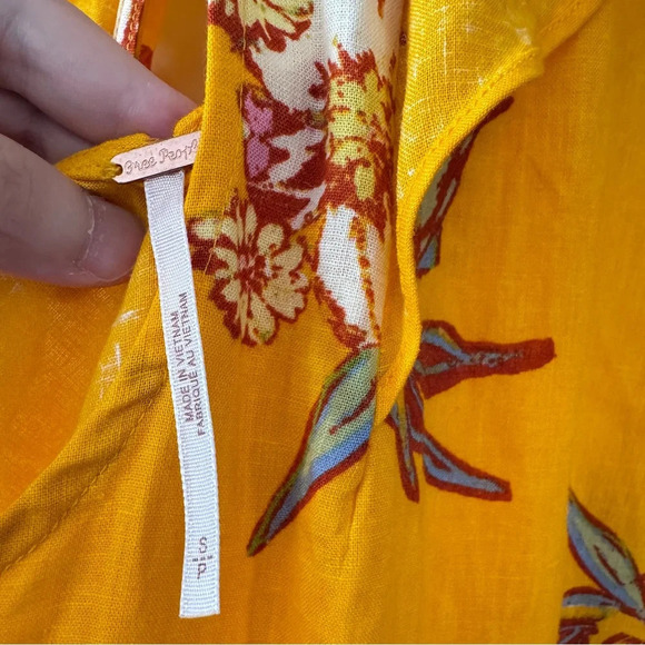 NWT Free People Summer in Tulum Tunic in Sun ray color S - Picture 6 of 10
